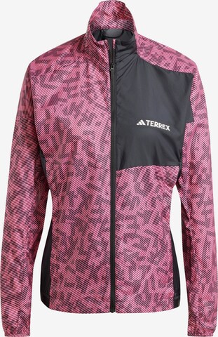 ADIDAS TERREX Athletic Jacket in Pink: front