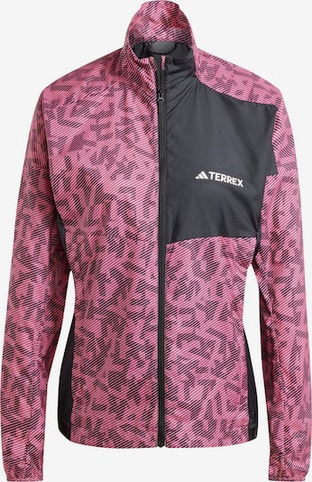 ADIDAS TERREX Sportjacke 'TRAIL' in rosa / schwarz / weiß, Produktansicht