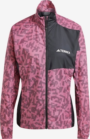 Veste de sport ADIDAS TERREX en rose : devant