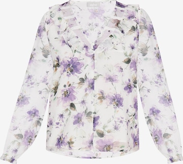 Camicia da donna 'Fashion Look' di Usha in lilla: frontale