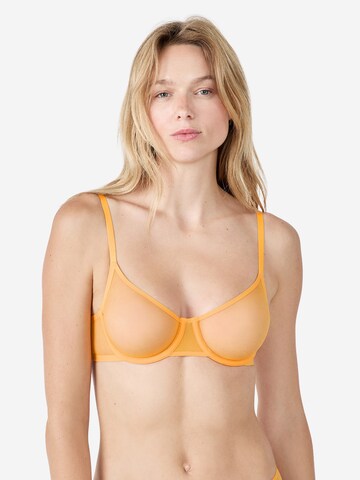 ETAM T-Shirt BH 'Pure Mesh' in Gelb: Vorderseite