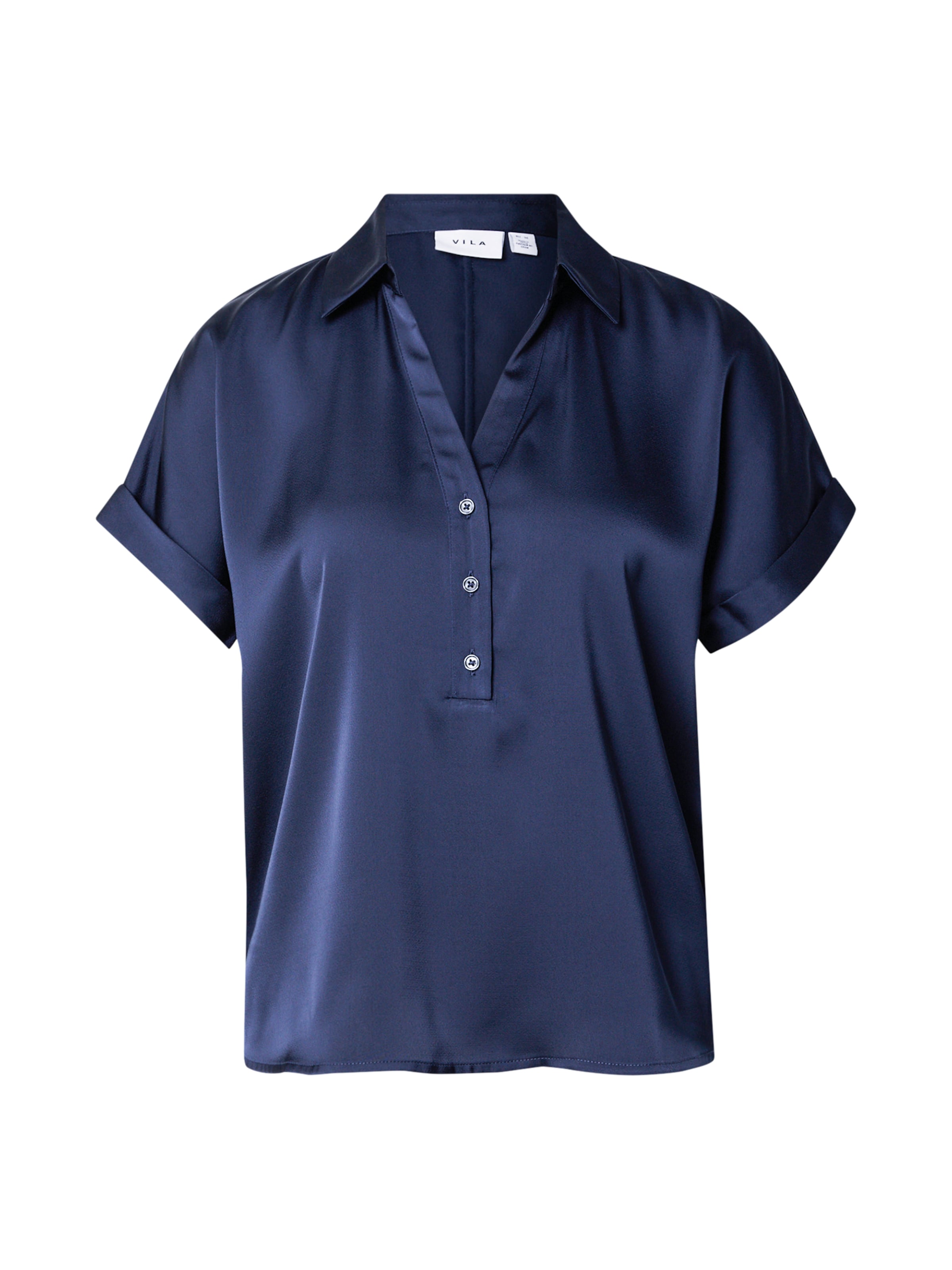 VILA Блуза 'VIEnna Ravenna' в синьо: отпред