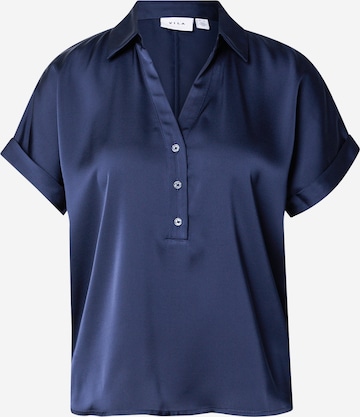 VILA Bluse 'VIEnna Ravenna' in Blau: Vorderseite