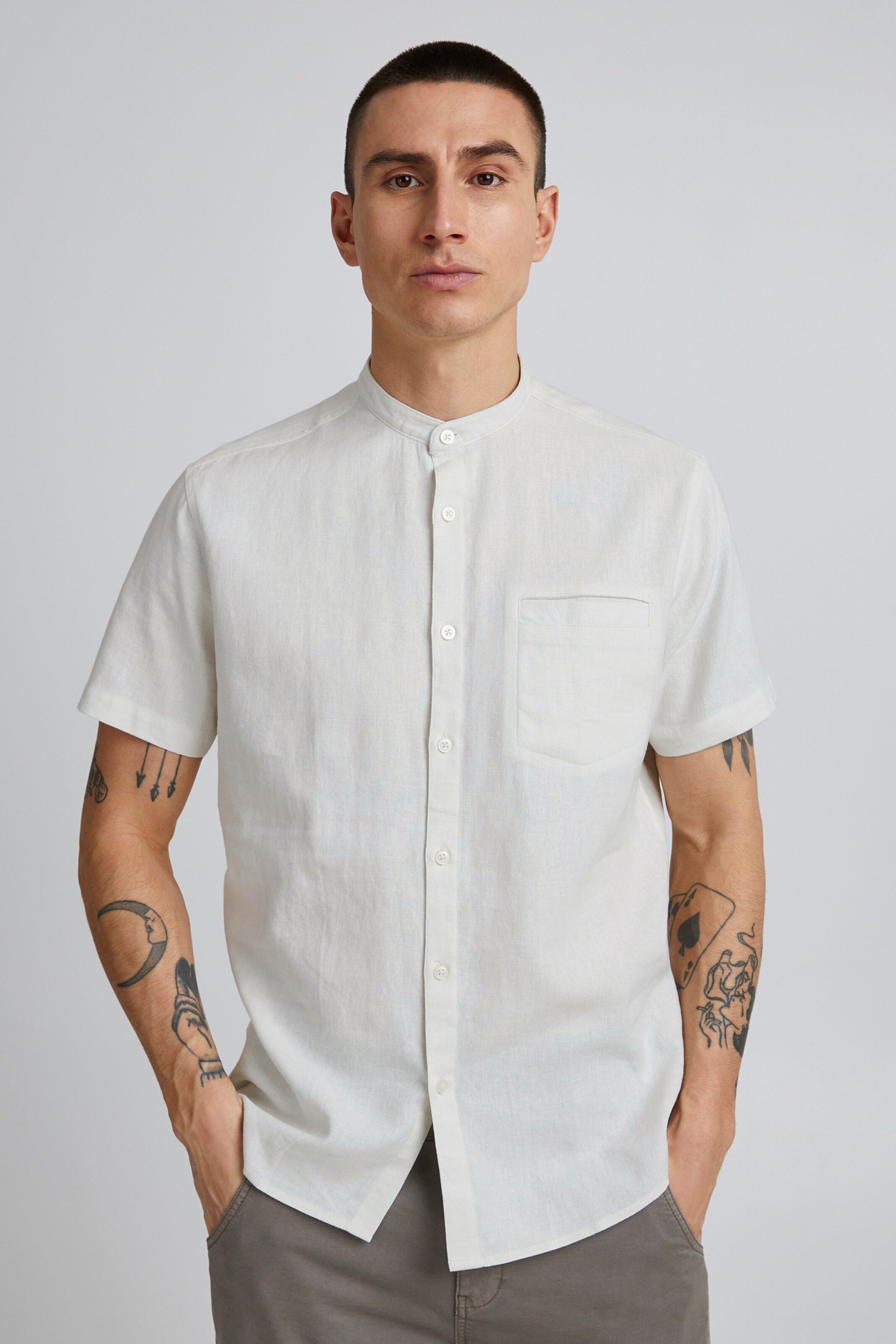 Männer 11 Project Bekleidung 11 Project Hemd 'PROcke' in Offwhite - GB45948 Männer 11 Project Bekleidung 11 Project Hemd 'PROcke' in Offwhite - GB45948