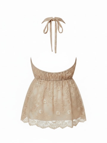 WEARABLE STORIES Top 'Lace' in Beige