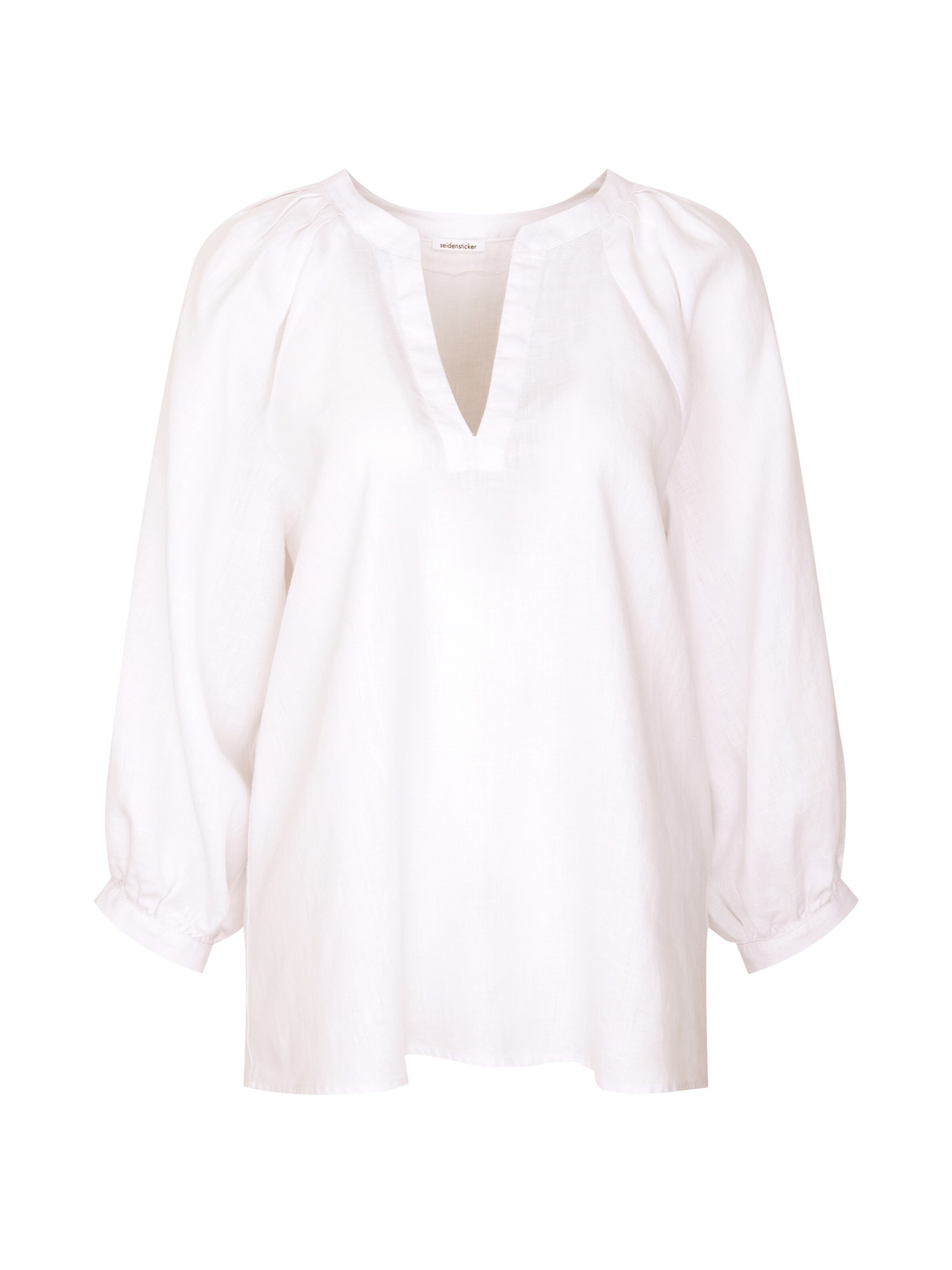 SEIDENSTICKER Bluse 'Schwarze Rose' in Weiß: Vorderseite