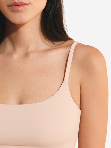 ETAM Top aus Mikrofaser mit integriertem Bustier 'Pure Soft' in Beige