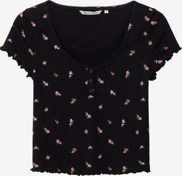 T-shirt TOM TAILOR DENIM en noir : devant