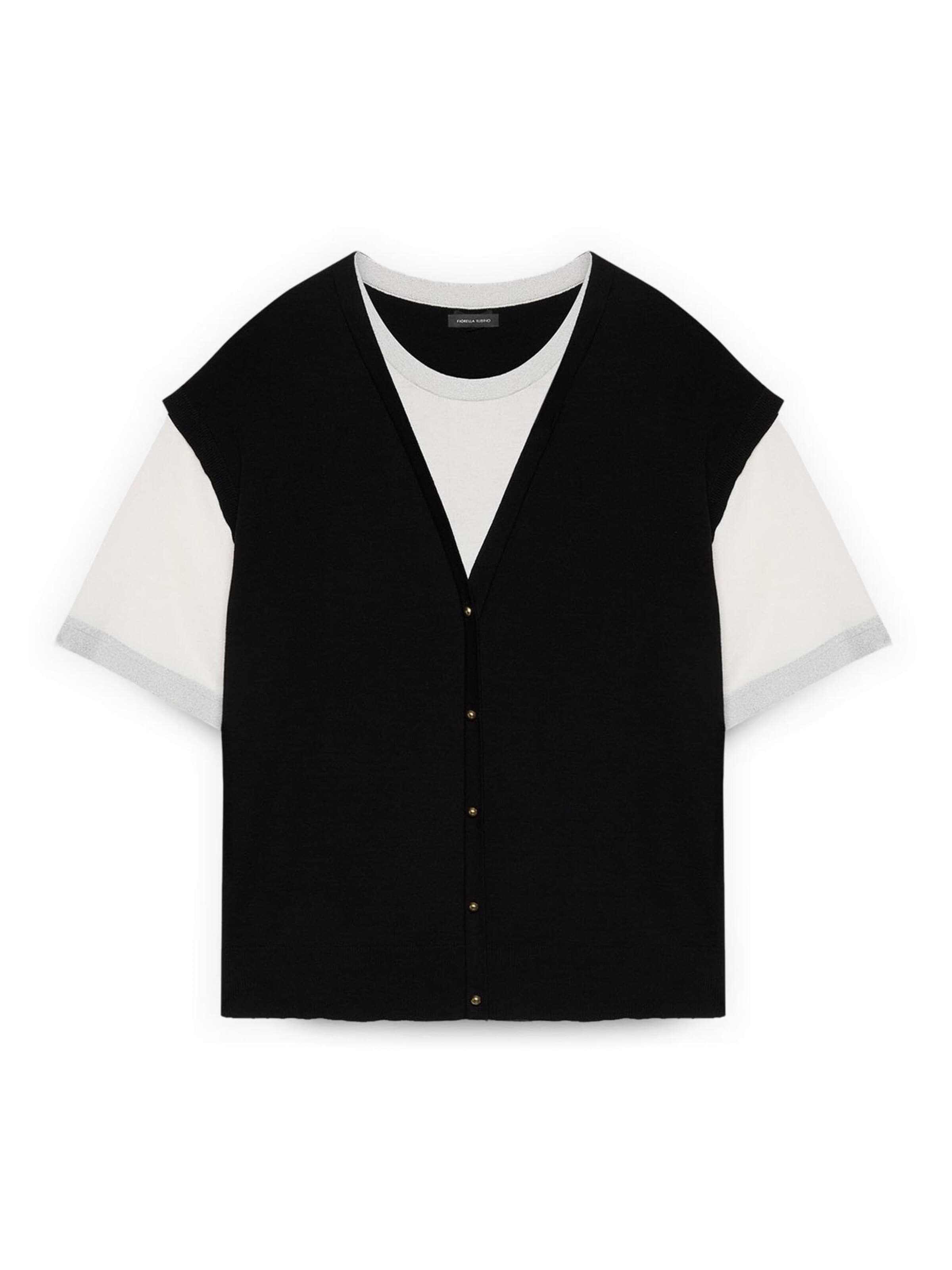 Pullover di Fiorella Rubino in nero: frontale