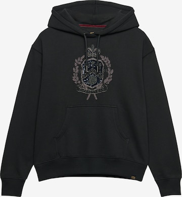 Sweat-shirt Superdry & Co en noir : devant