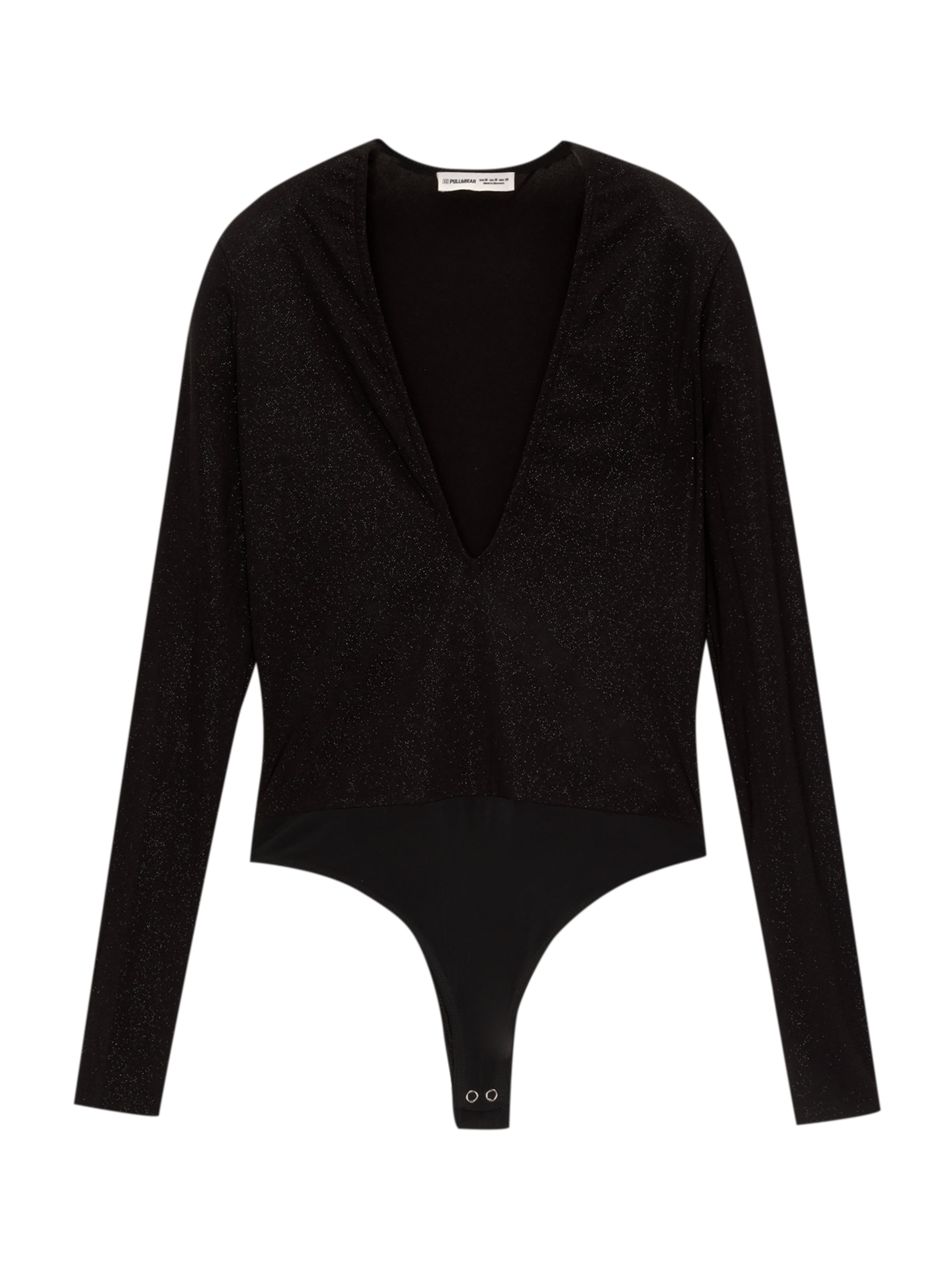 Pull&Bear Shirtbody i sort: forside