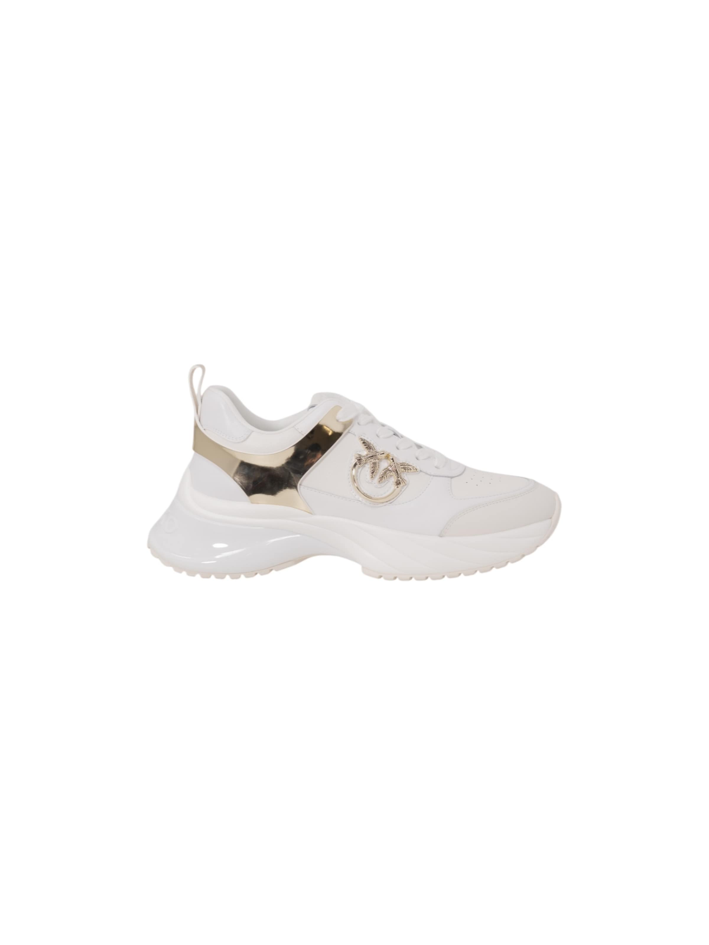 PINKO Sneakers laag 'ARIEL 02 - TUMBLED SS0027P025' in Wit: voorkant