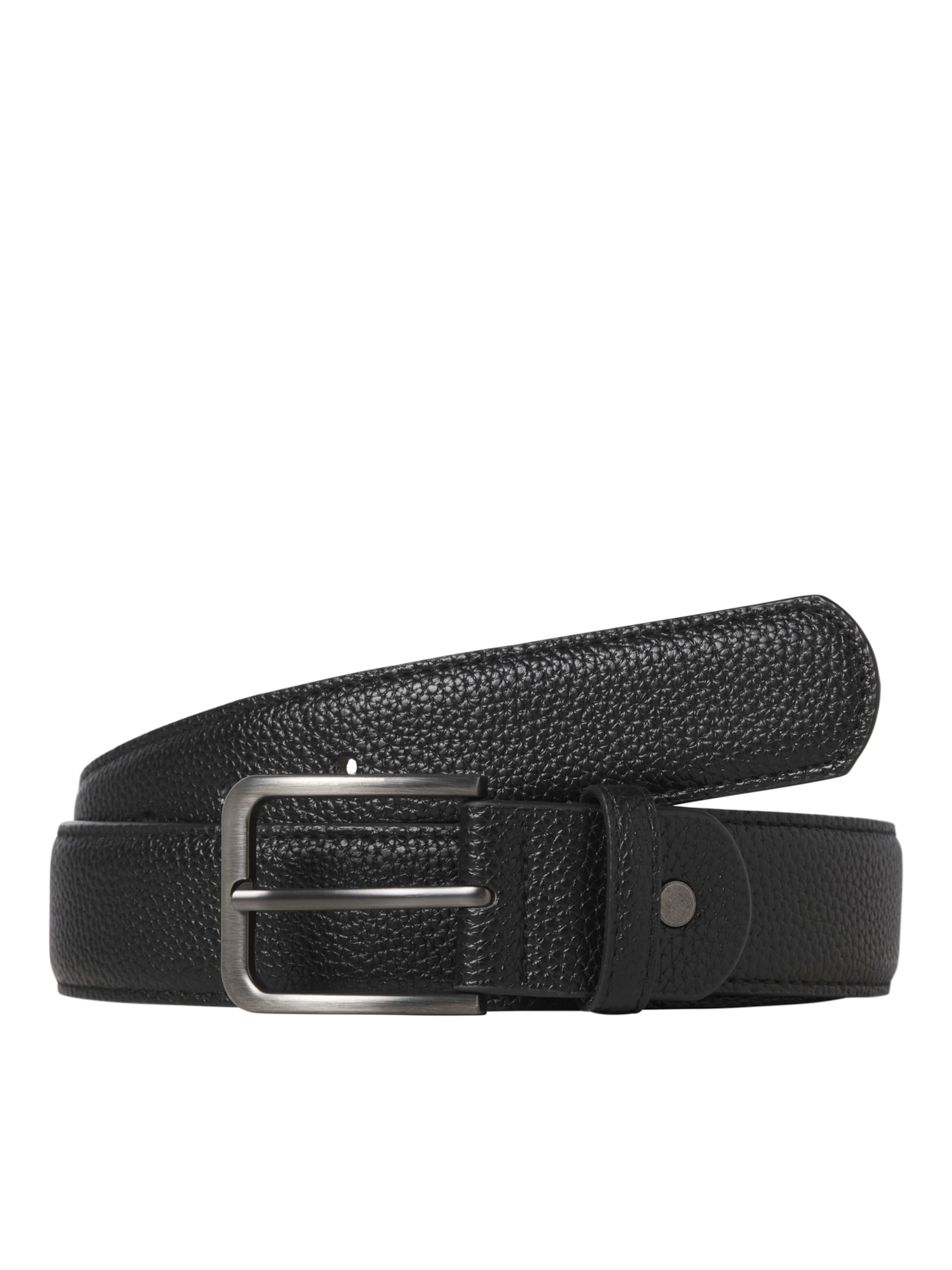Jack & Jones Plus Gürtel 'JACMAX' in Schwarz: Vorderseite
