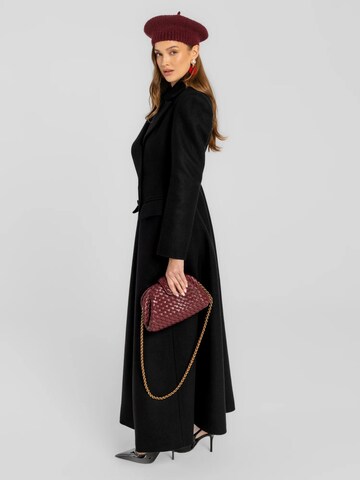 Manteau mi-saison 'Thoren' mandragora en noir