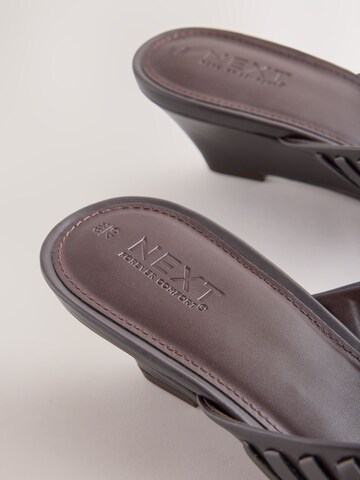 Next Pantolette 'Forever Comfort' in Braun