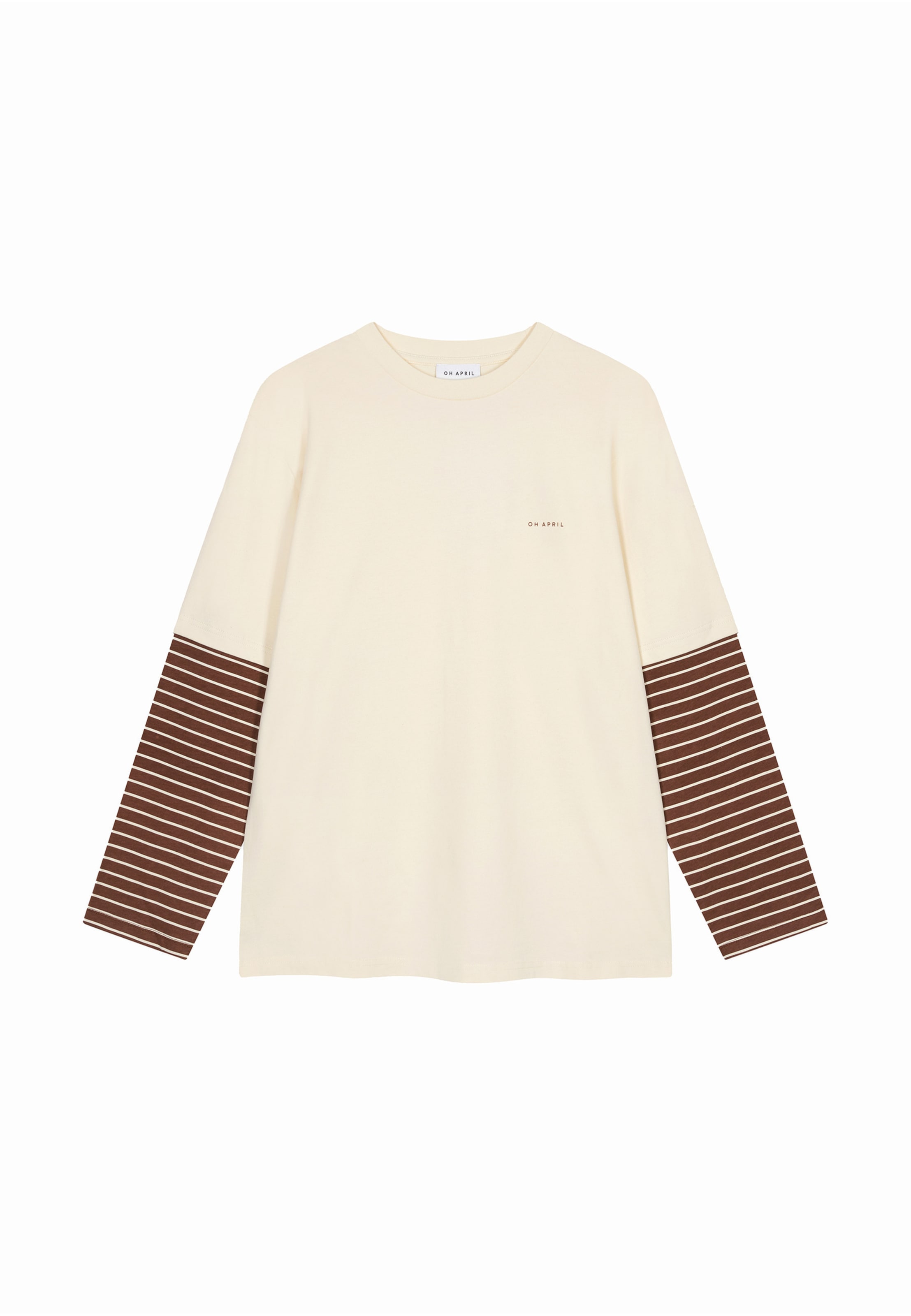 OH APRIL Shirt in Beige: voorkant