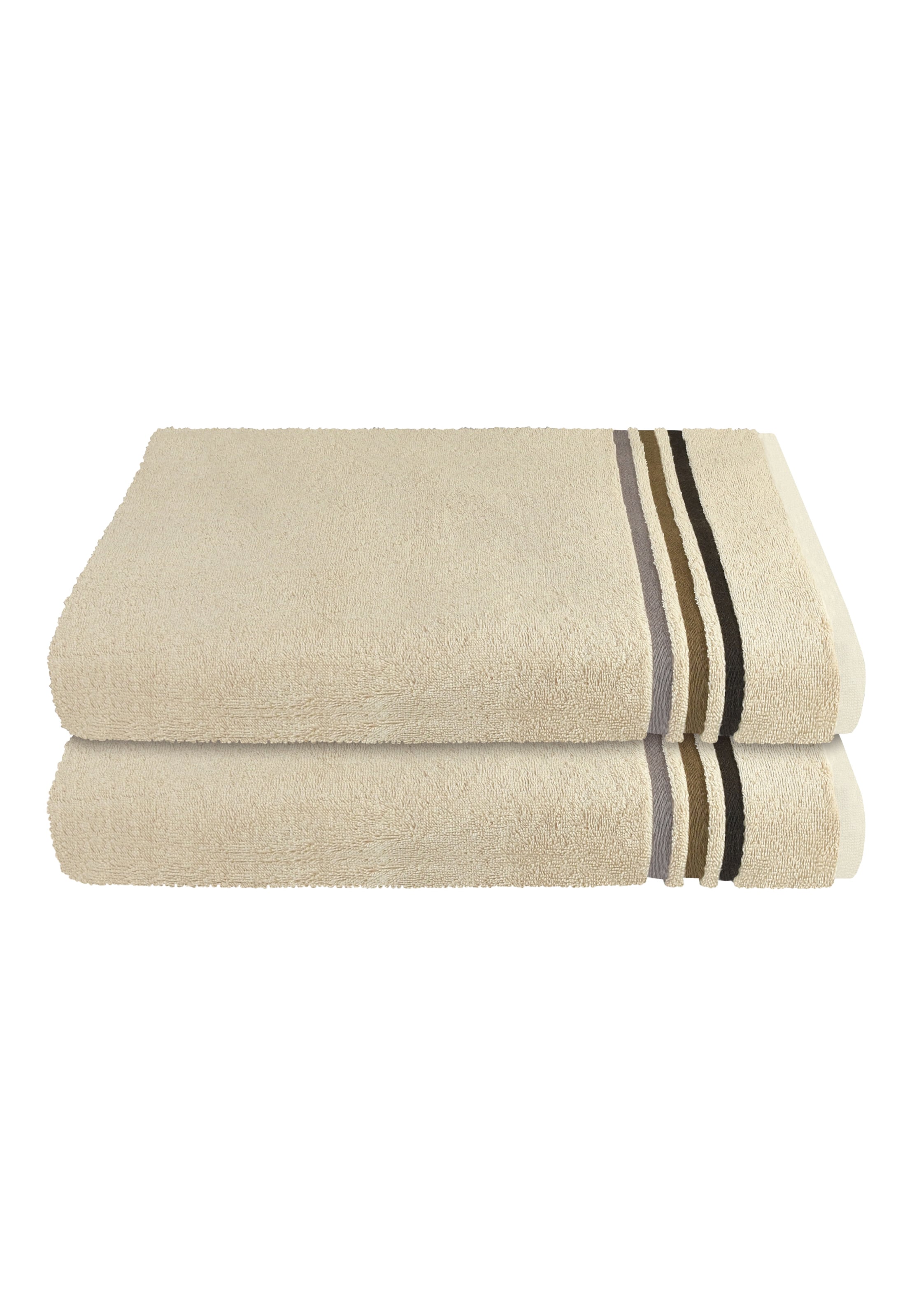 SCHIESSER Duschtücher 'Skyline Color' in Beige: Vorderseite