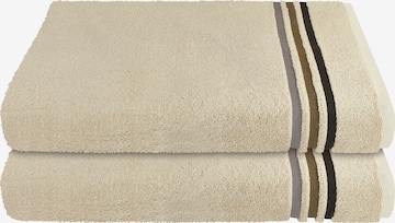 SCHIESSER Towel 'Skyline Color' in Beige: front