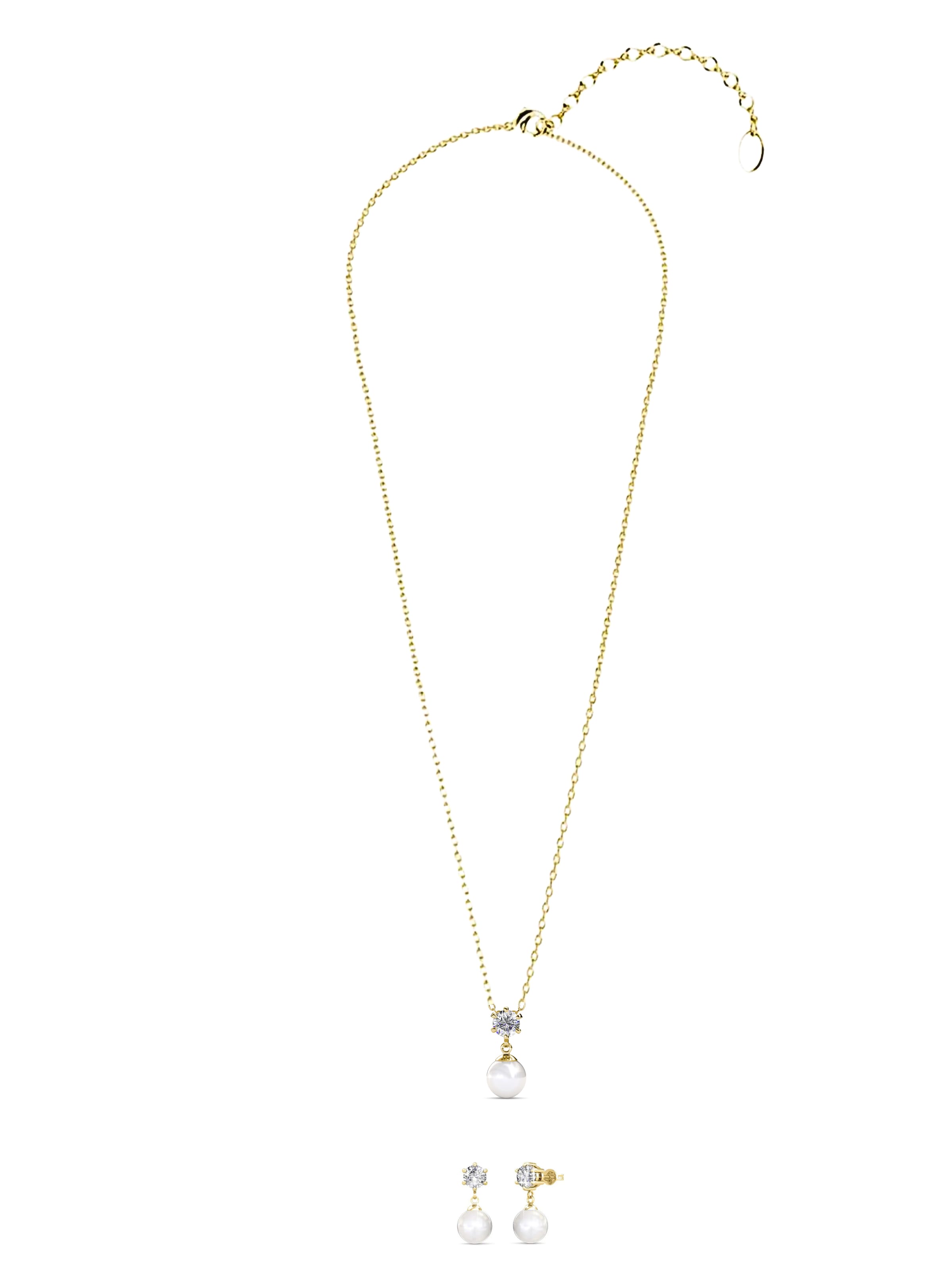 Ella Eisvogel Schmuckset 'Schmuckset Pauline'‌‌ in Gold: Vorderseite