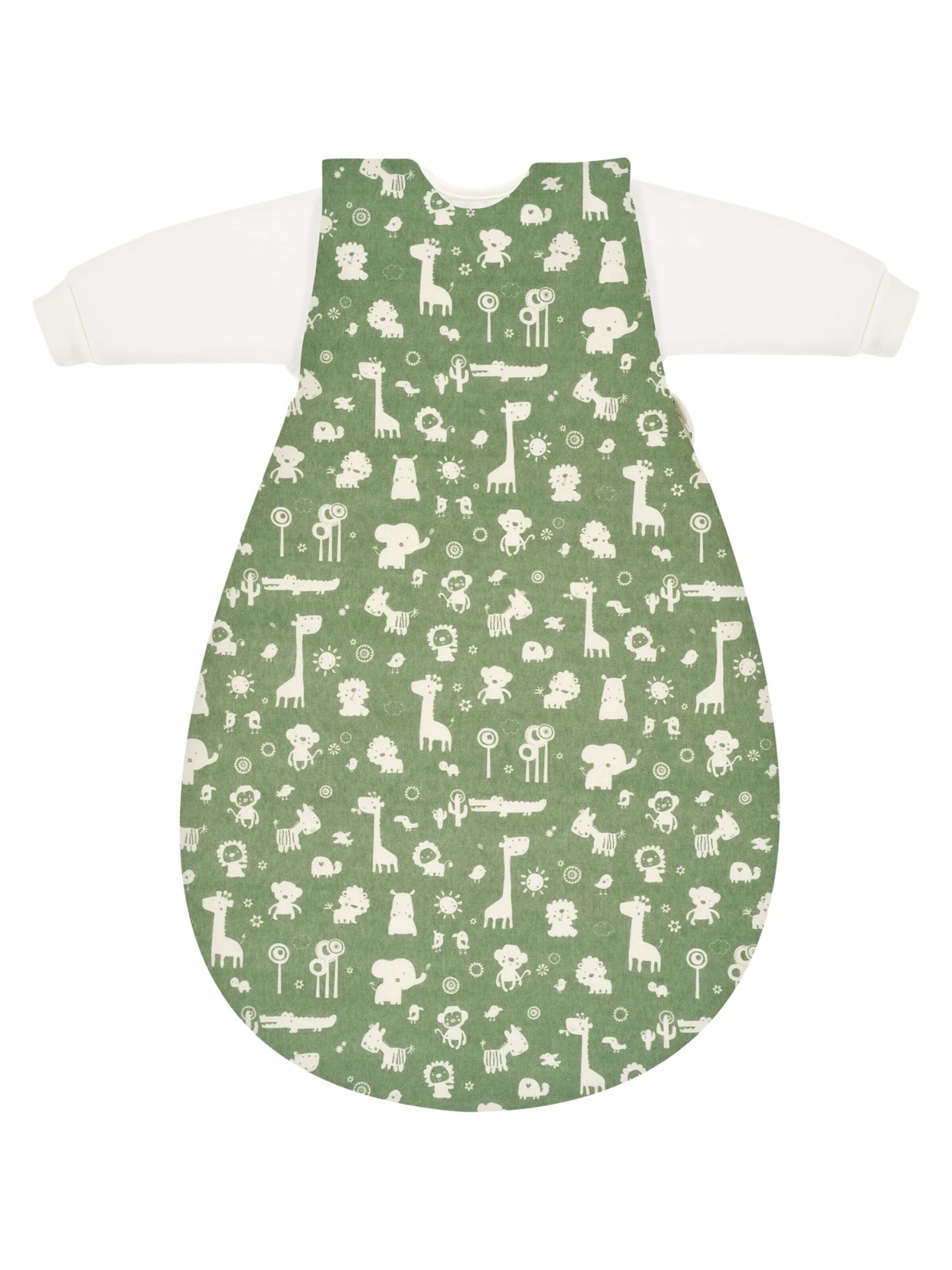 ALVI Schlafsack 'Schlafsack Baby-Mäxchen 3-teilig Baumwolle'‌‌‌‌ in Grün: Vorderseite