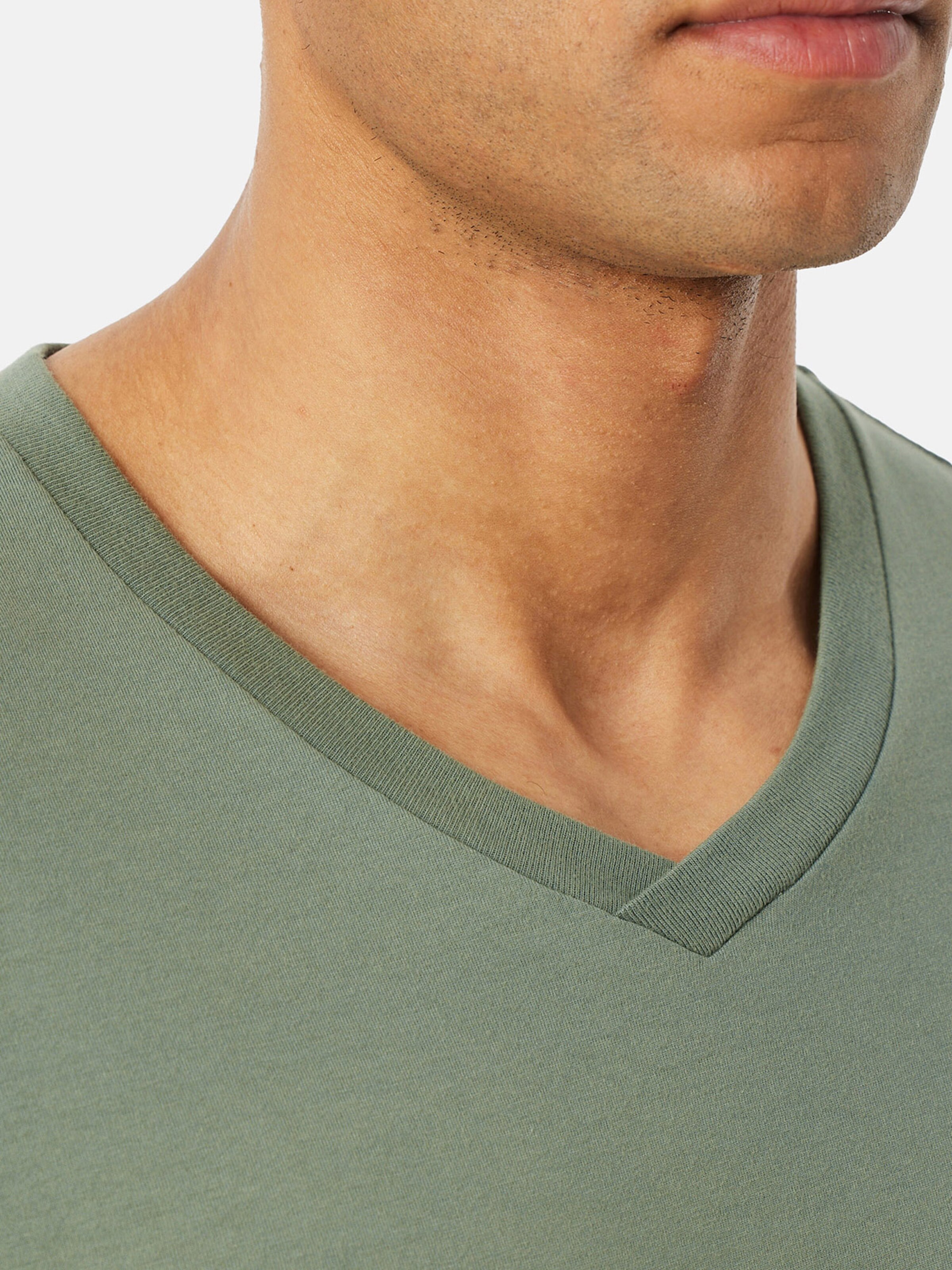 T-Shirt ' T-Shirt - Mix + Relax ' SCHIESSER en vert