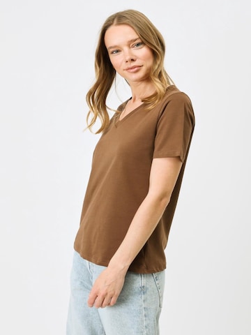 T-shirt C&City en marron