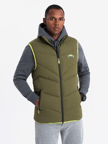 Ombre Bodywarmer in Groen: voorkant