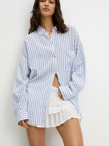 Chemisier Pull&Bear en bleu : devant