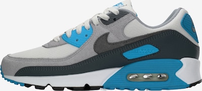 Nike Sportswear Matalavartiset tennarit 'Air Max 90' värissä taivaansininen / harmaa / antrasiitti / offwhite, Tuotenäkymä