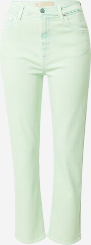 Coupe slim Jean 7 for all mankind en vert : devant