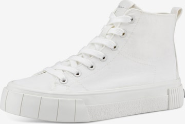 TAMARIS High-Top Sneakers in White: front