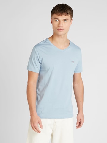 T-Shirt GANT en bleu : devant