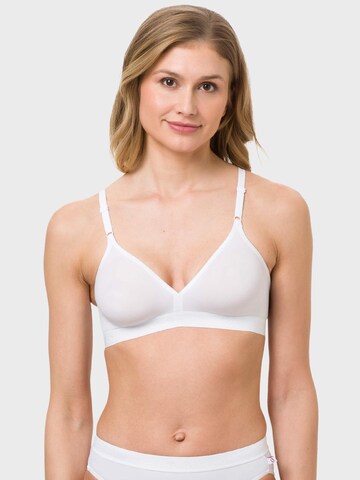 BeeDees Triangle Bra 'BH Microfun N' in White