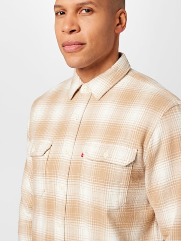 LEVI'S ® Comfort fit Button Up Shirt 'Jackson Worker' in Brown
