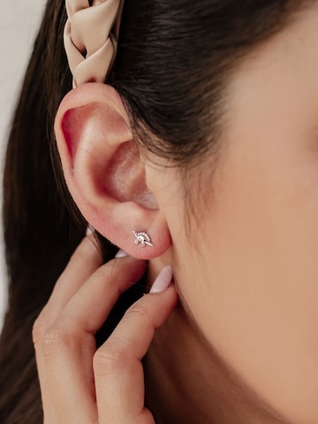 Hey Happiness - Pendientes 'Dino Joy' en plata