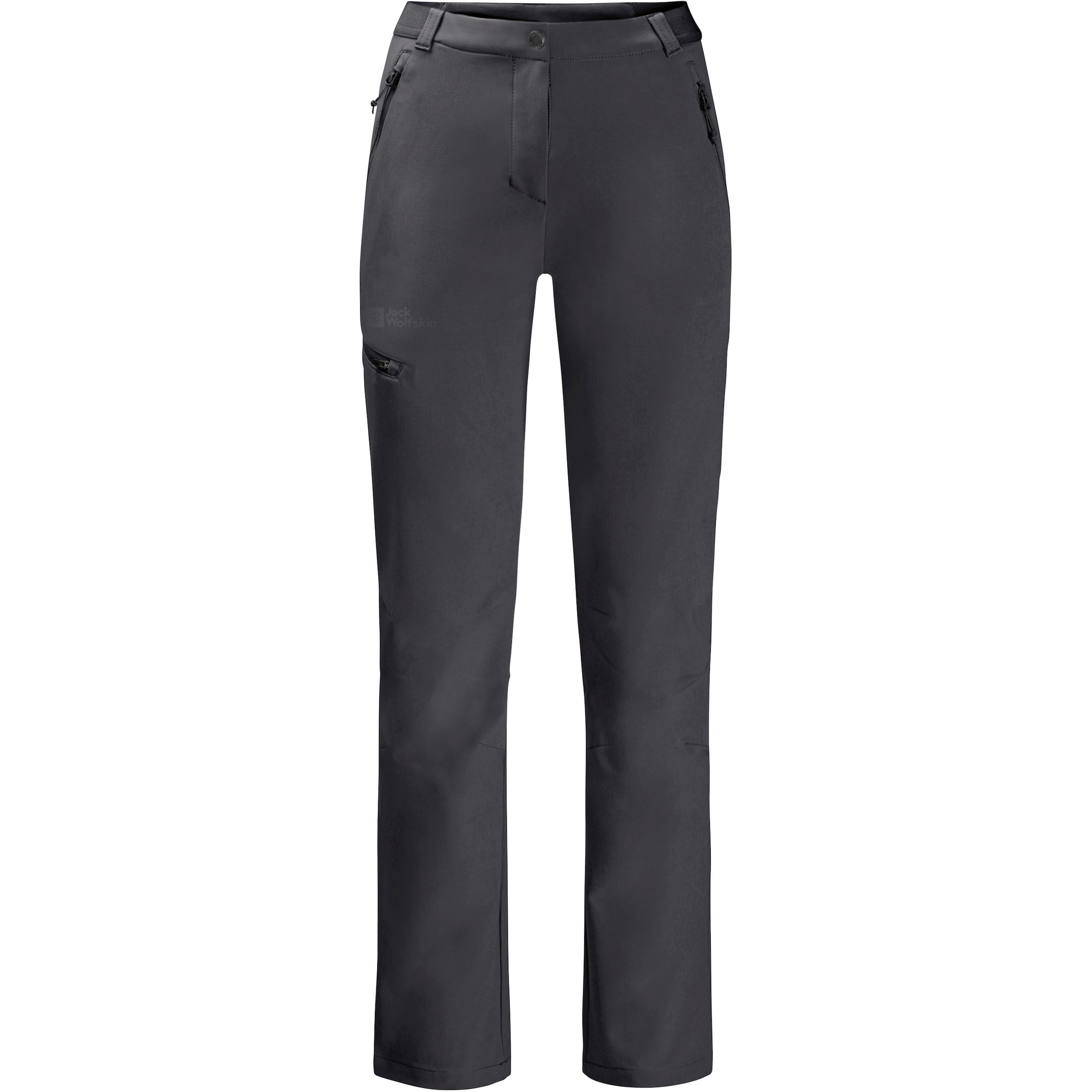 JACK WOLFSKIN Regular Outdoorhose 'GEIGELSTEIN' in Schwarz: Vorderseite