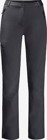 JACK WOLFSKIN Regular Outdoor Pants 'GEIGELSTEIN' in Black: front