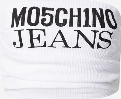 Moschino Jeans Top en negro / blanco, Vista del producto