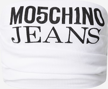 Moschino Jeans Top in Wit: voorkant
