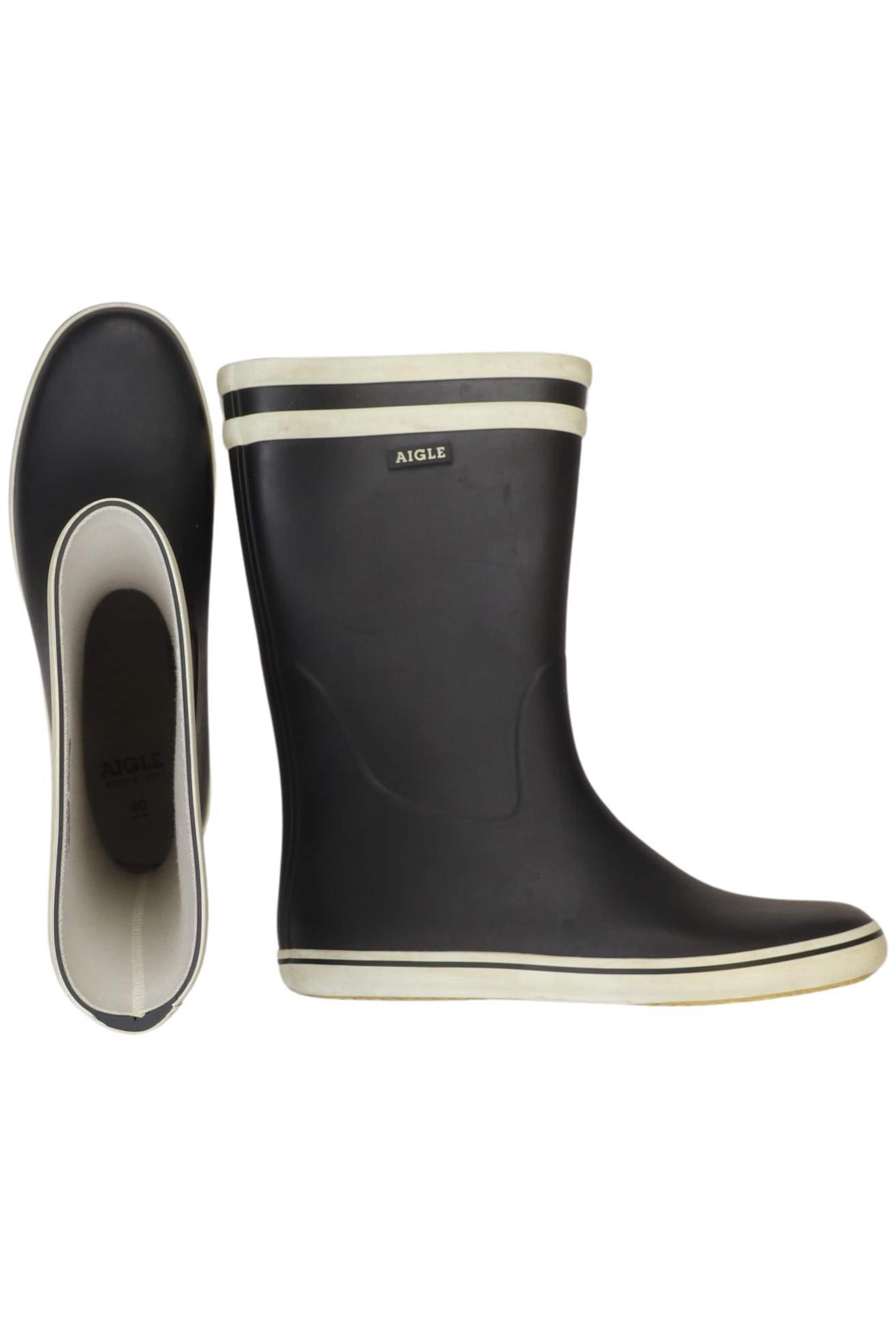 AIGLE Dress Boots in 40 in Black: front