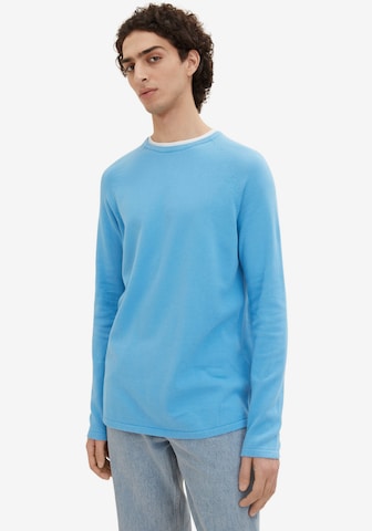 TOM TAILOR DENIM Pullover in Blau: predná strana