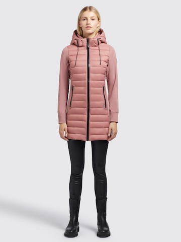 khujo Winter Coat ' MITE ' in Pink: front