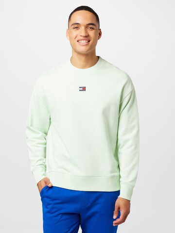 Tommy Jeans Sweatshirt in Grün: predná strana