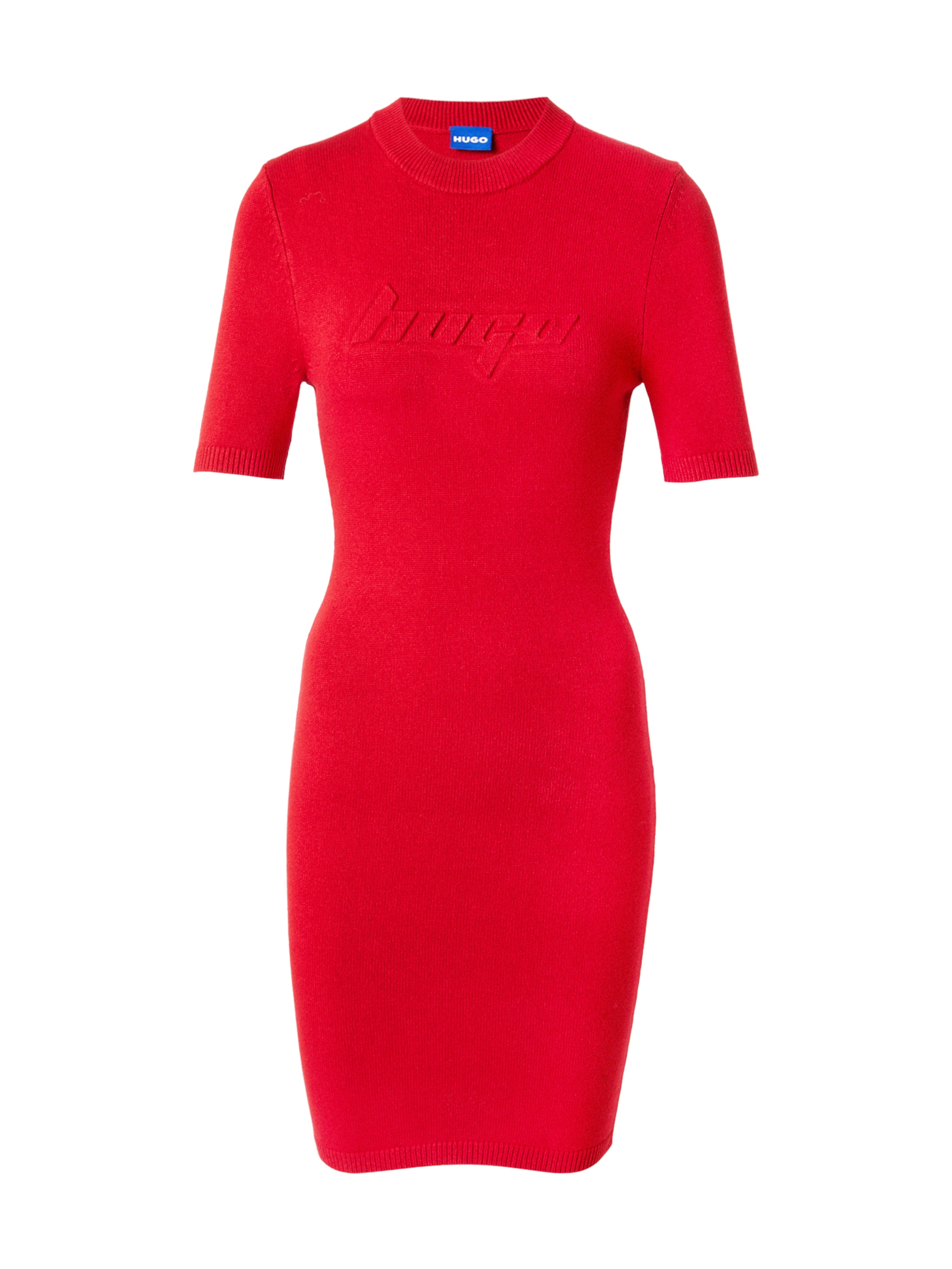 Rochie tricotat &#x27;Sbloggy_B&#x27; de la HUGO pe roșu: față