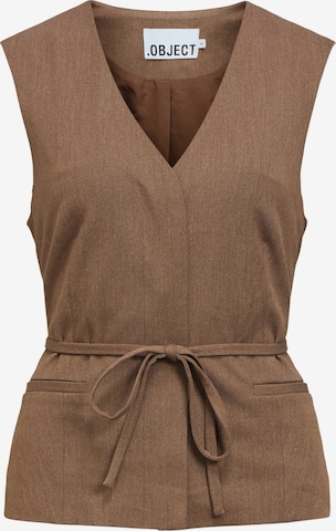Gilet 'OBJLisa' OBJECT en marron : devant