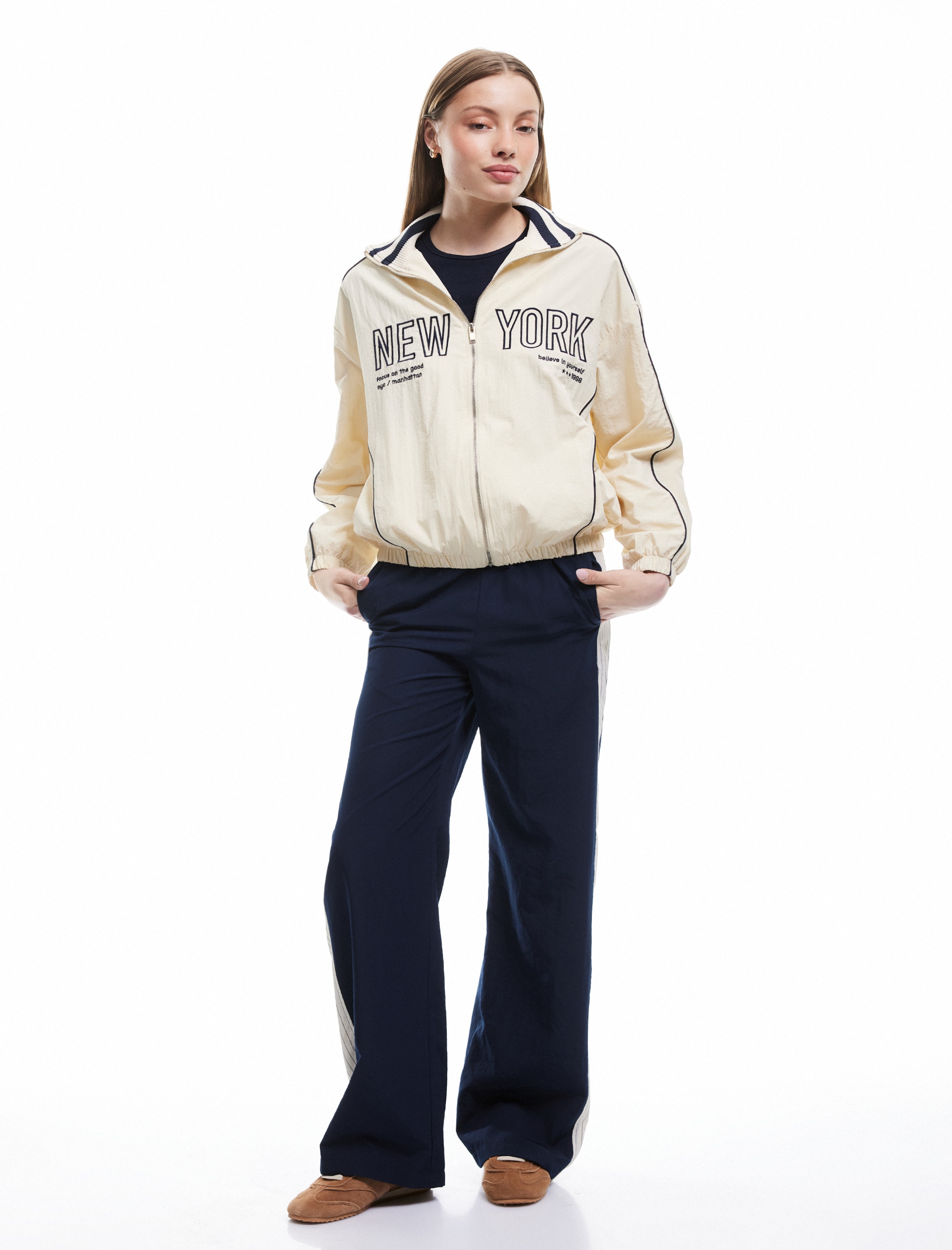 Koton Between-Season Jacket in White