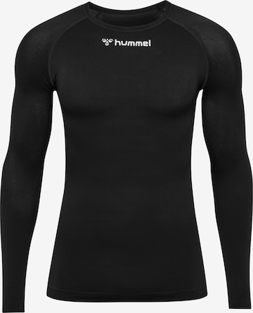 T-Shirt fonctionnel Hummel en noir : devant