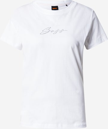 Tricou 'Esogo' de la BOSS pe alb: față