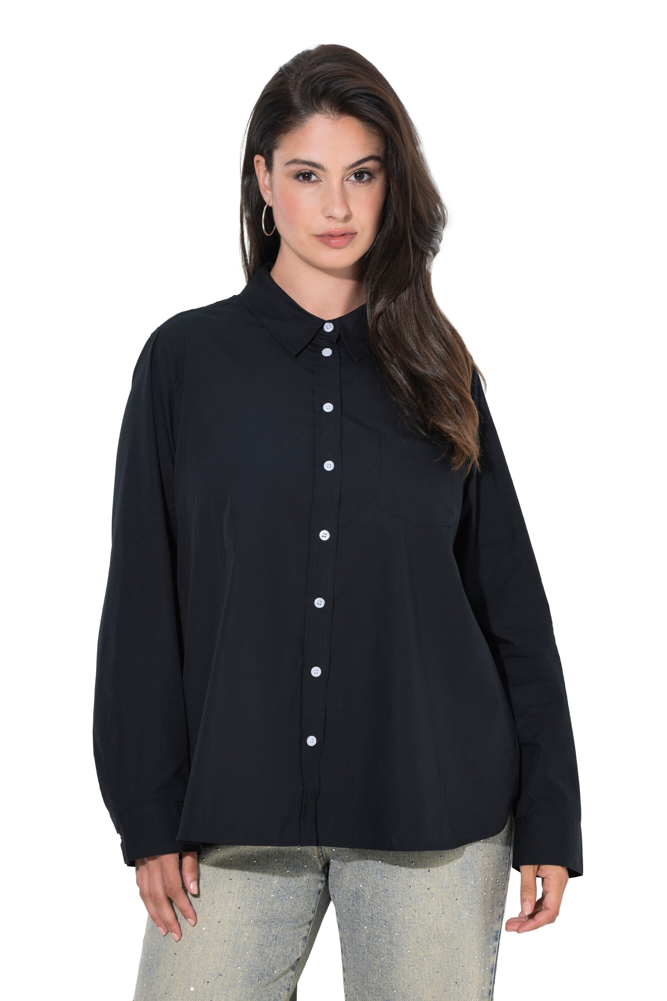 Ulla Popken Blouse in Black: front