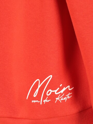 Sublevel Sweatshirt 'Moin' in Rot